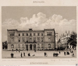 Widok muzeum na litografii R. Geisslera, II poł. XIX w. 